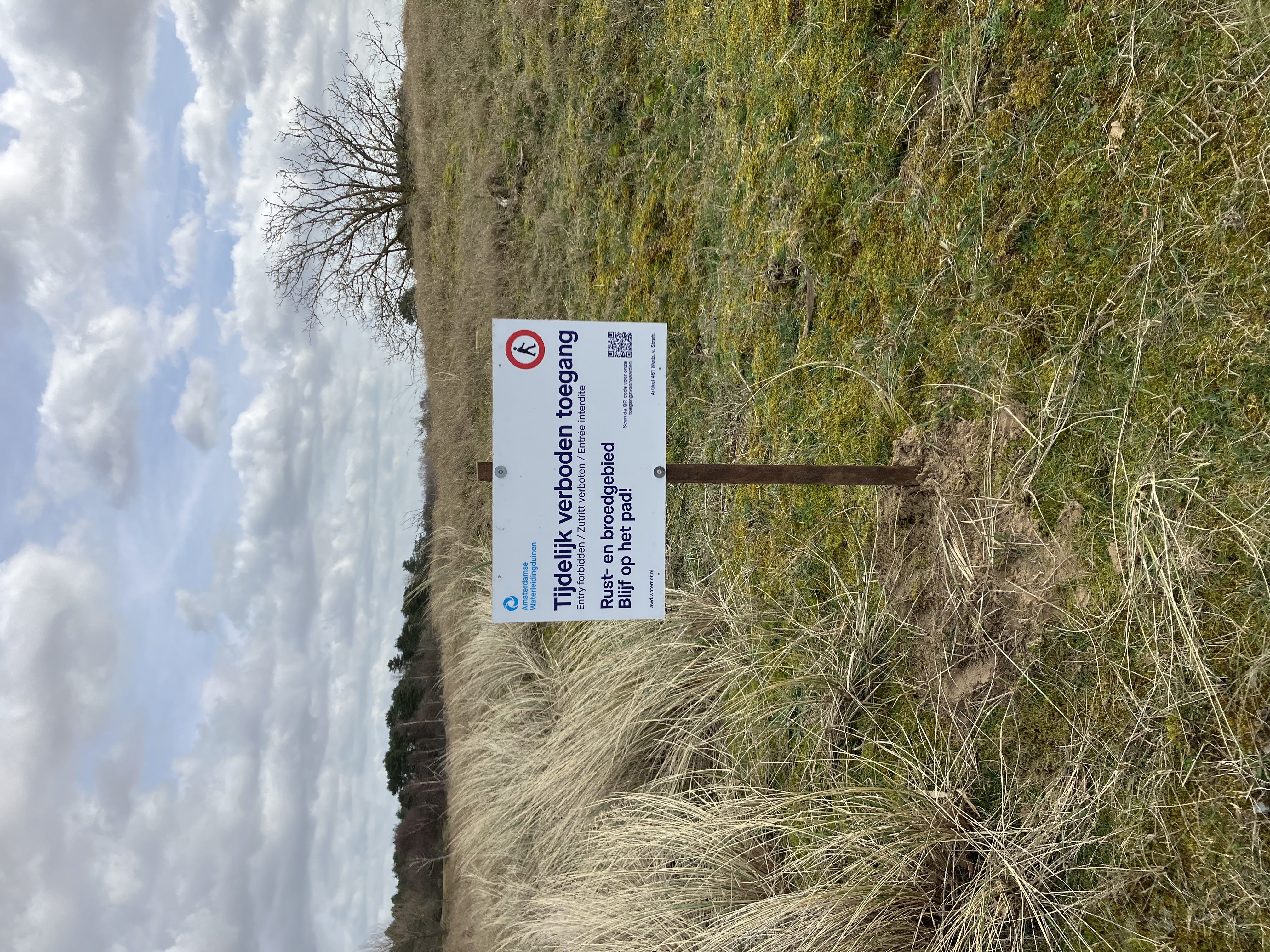 Bord tijdelijk verboden toegang